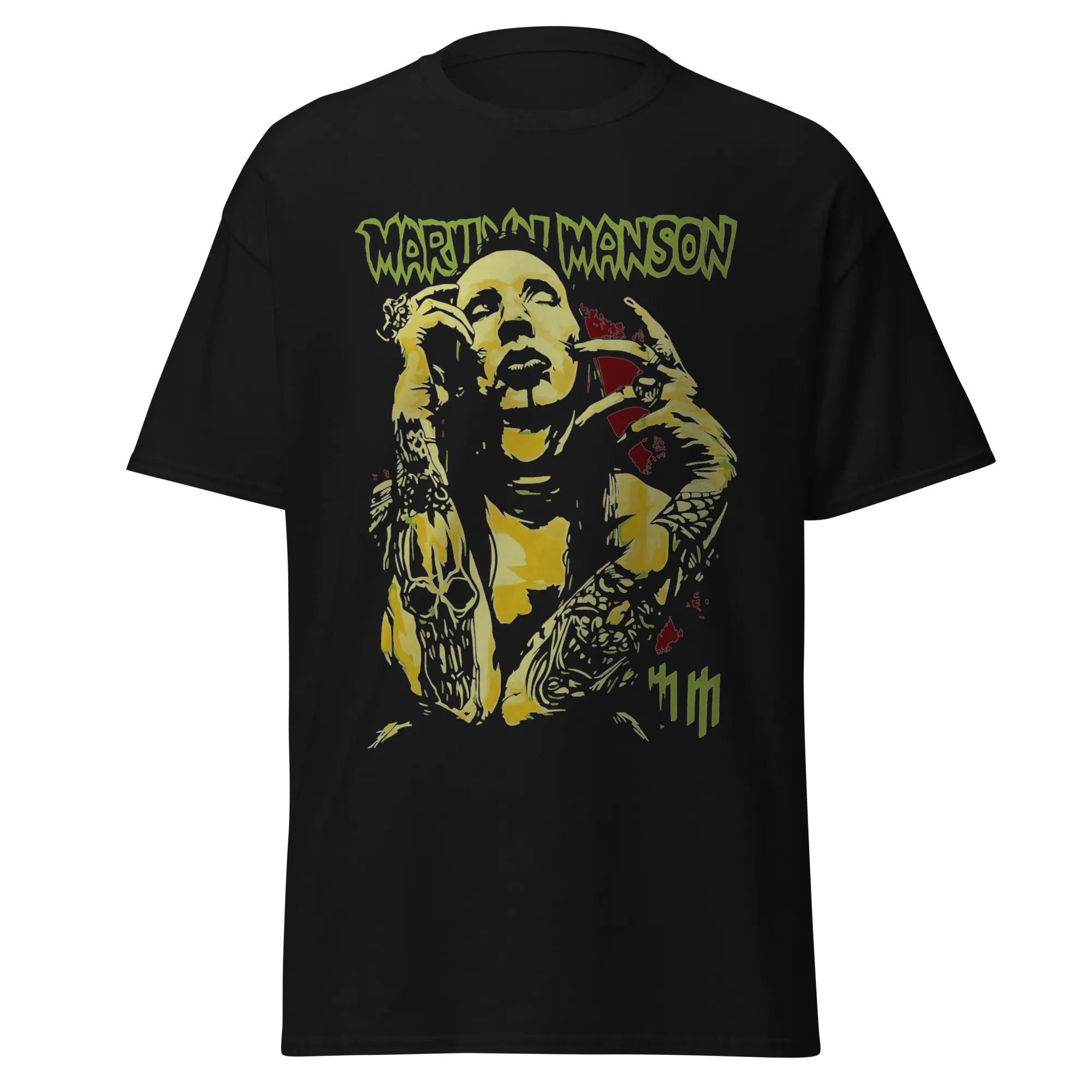 MARILYN MANSON - GOTHIC PORTRAIT - VINTAGE STREETWEAR - PREMIUM GRAPHIC TEE