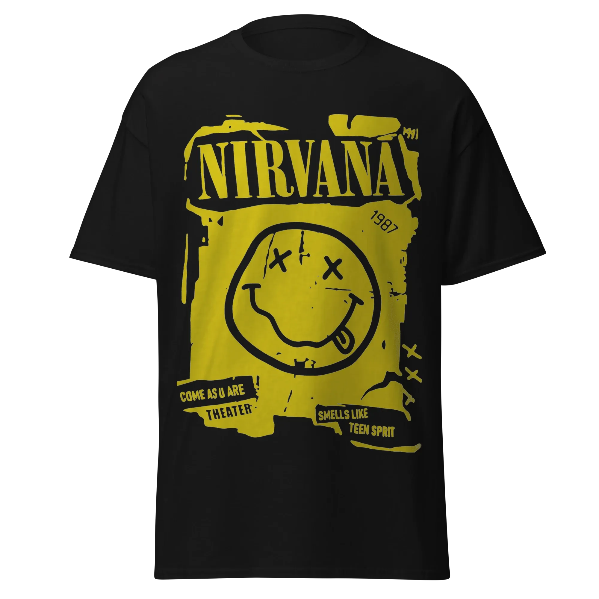 NIRVANA - ICONIC SMILEY - VINTAGE STREETWEAR - PREMIUM GRAPHIC TEE