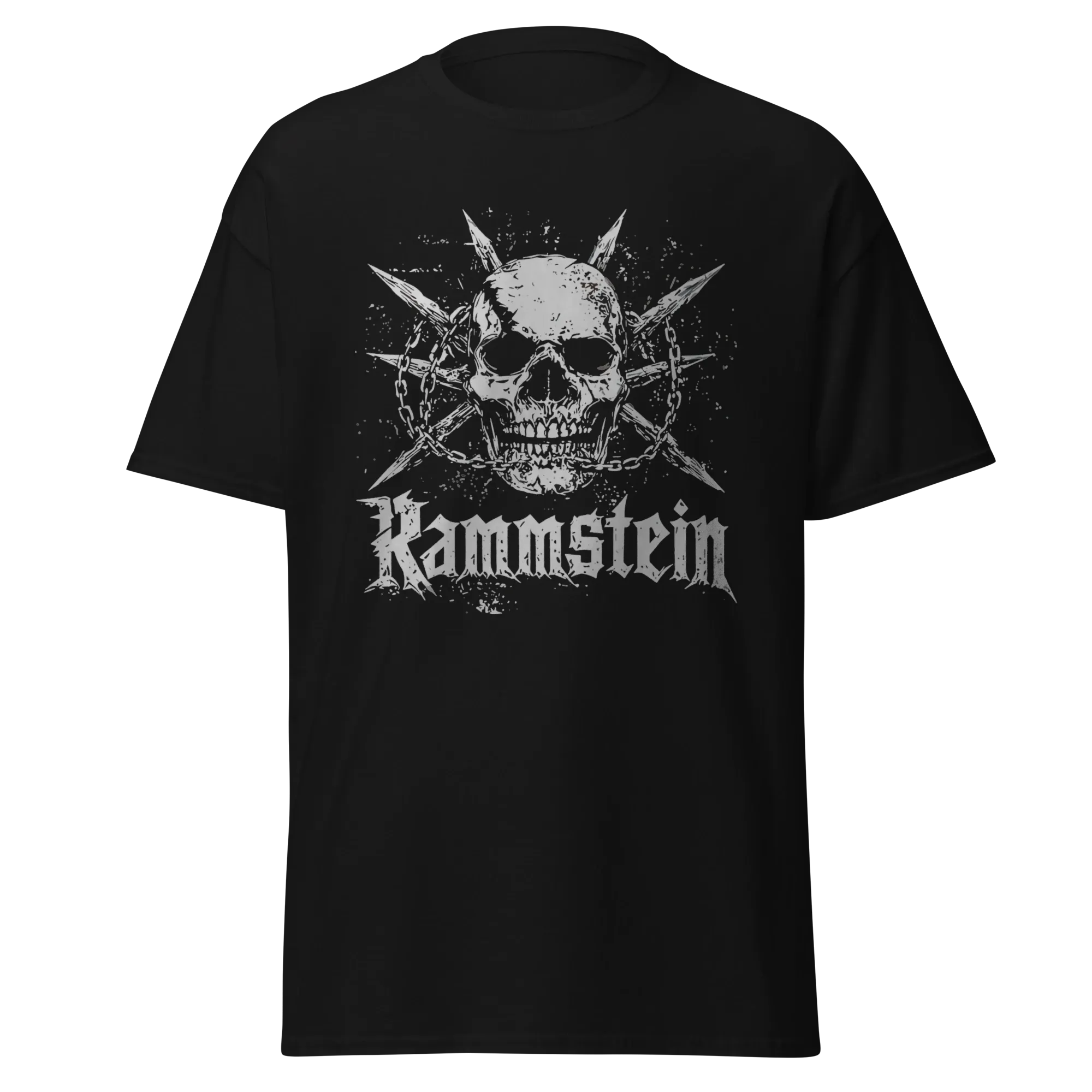 RAMMSTEIN - SKULL & CHAIN - PREMIUM GRAPHIC TEE - VINTAGE STREETWEAR STYLE