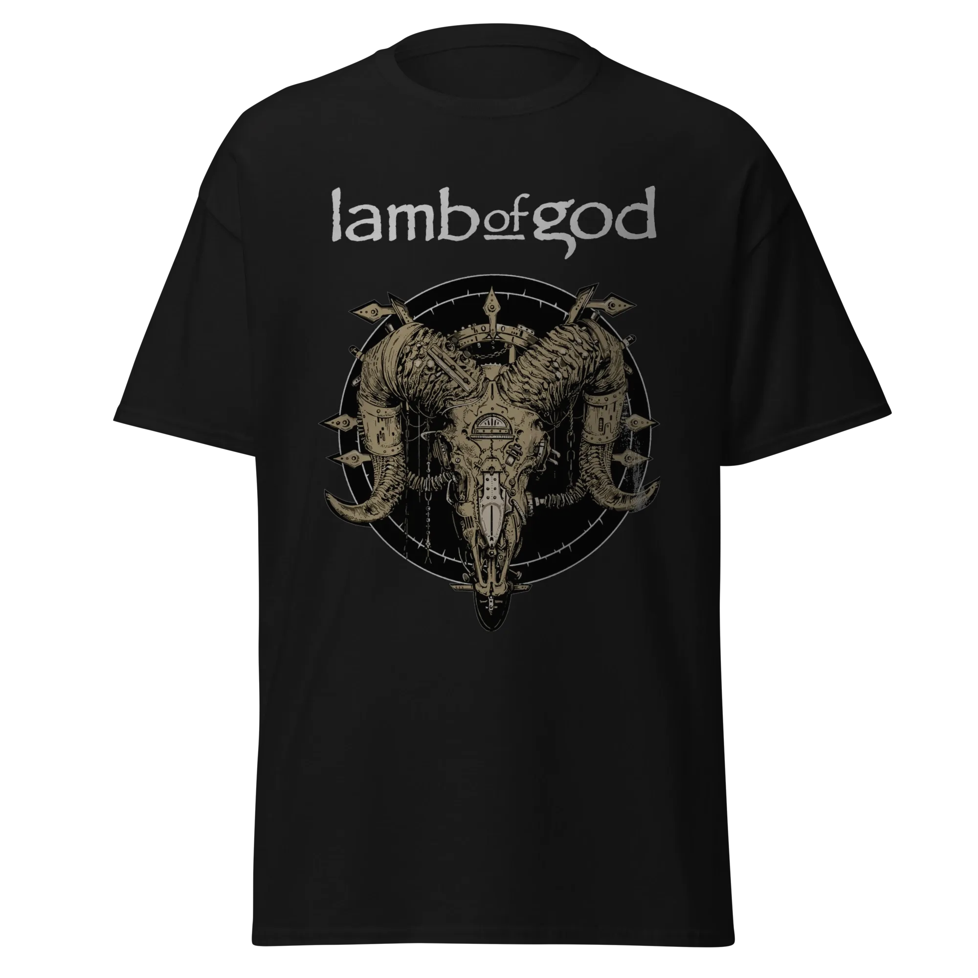 LAMB OF GOD - RAM SKULL EMBLEM - PREMIUM GRAPHIC TEE - VINTAGE STREETWEAR