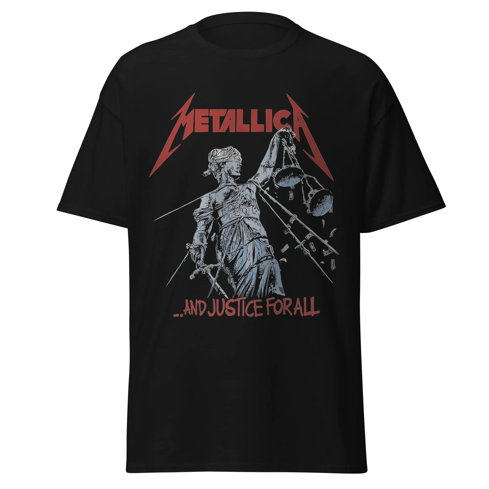 METALLICA - ...AND JUSTICE FOR ALL - PREMIUM GRAPHIC TEE - VINTAGE STREETWEAR STYLE