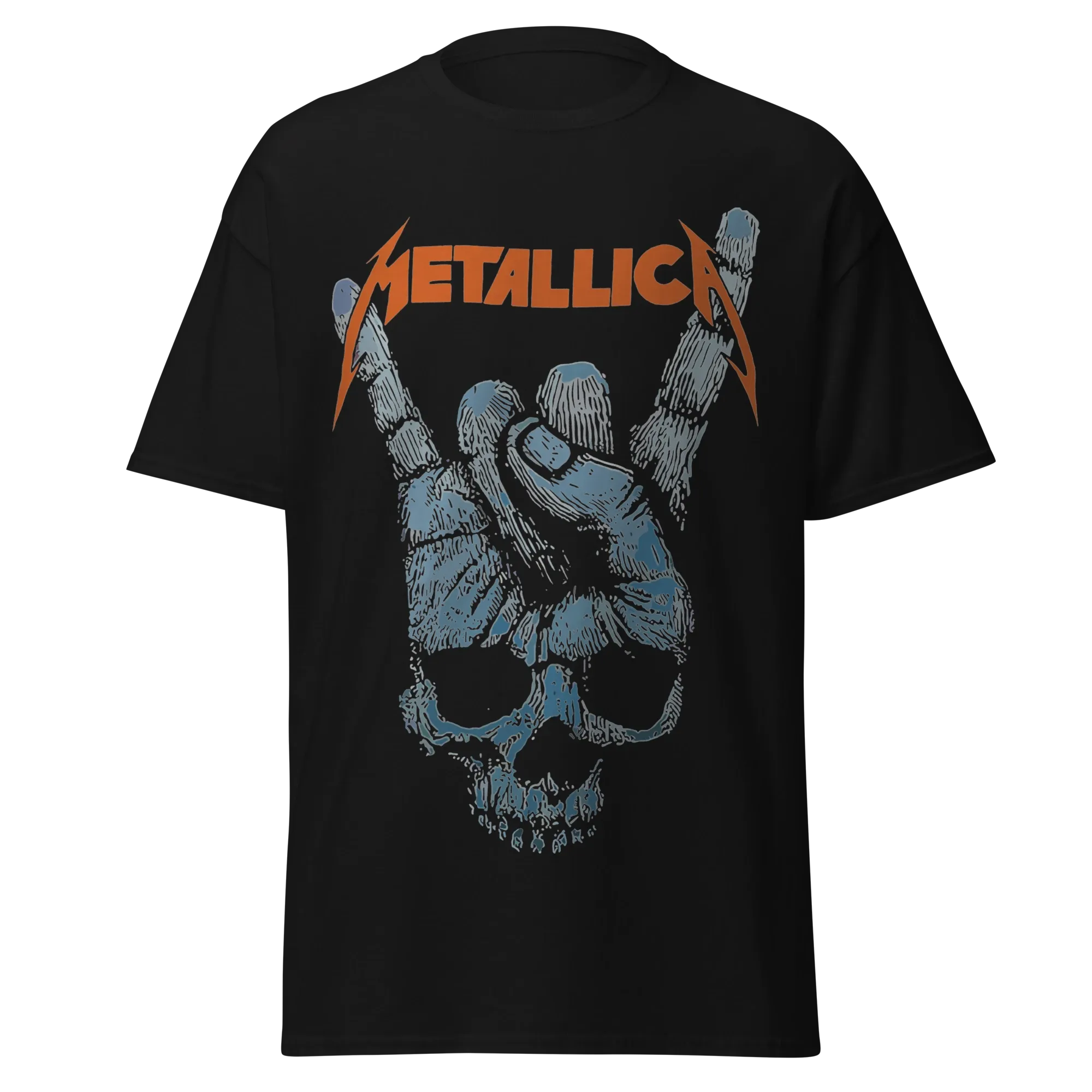 METALLICA - SKULL DEVIL HORNS - PREMIUM GRAPHIC TEE - VINTAGE STREETWEAR STYLE
