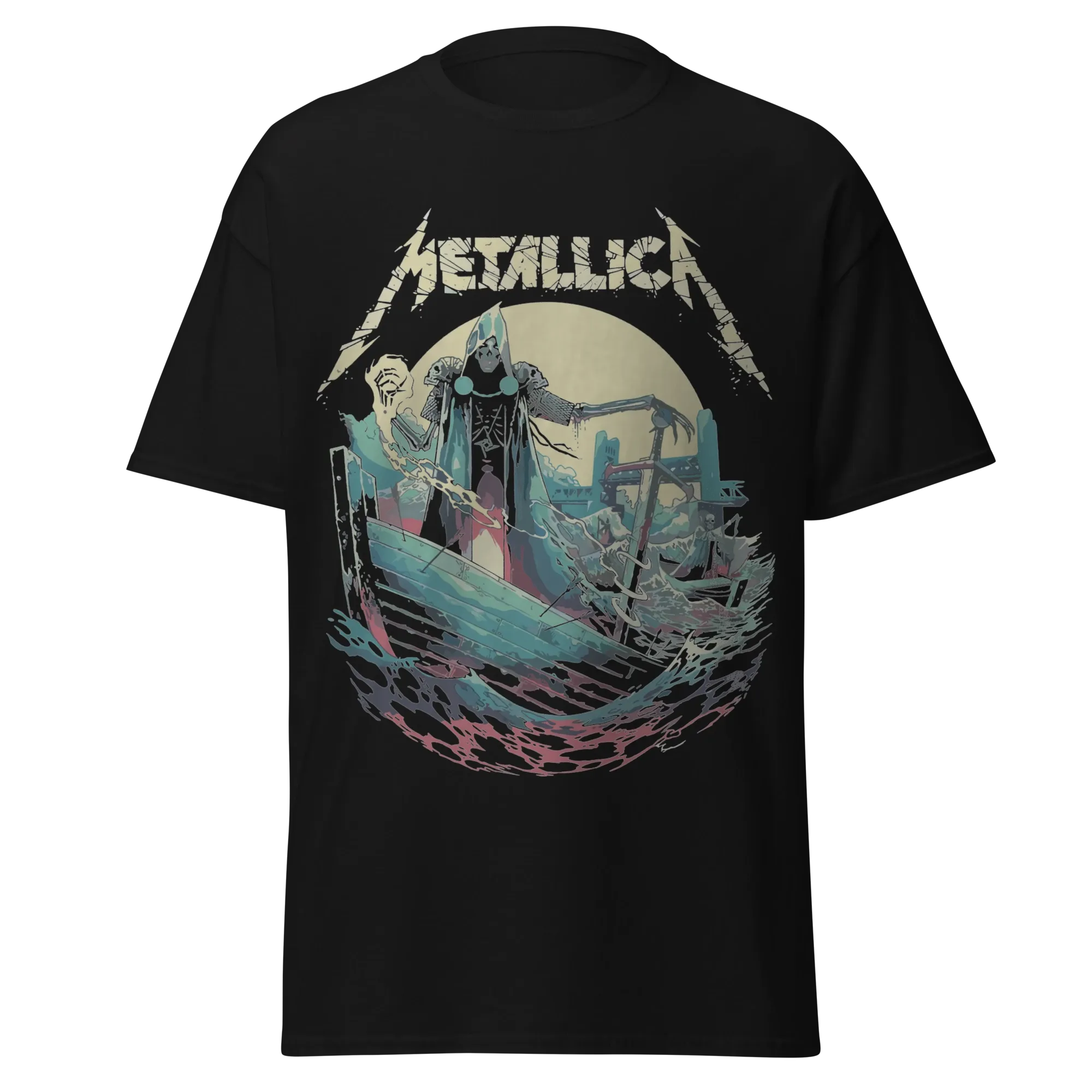 METALLICA - GRIM REAPER BOAT - PREMIUM GRAPHIC TEE - VINTAGE STREETWEAR