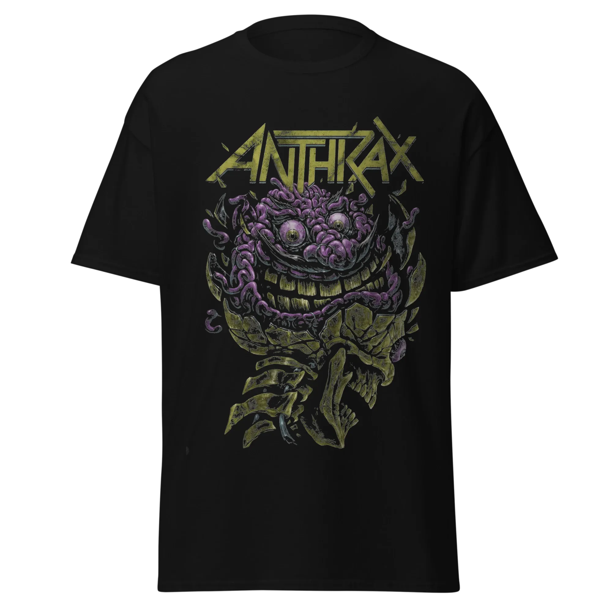 ANTHRAX - MUTANT BRAIN SKULL - PREMIUM GRAPHIC TEE - VINTAGE STREETWEAR