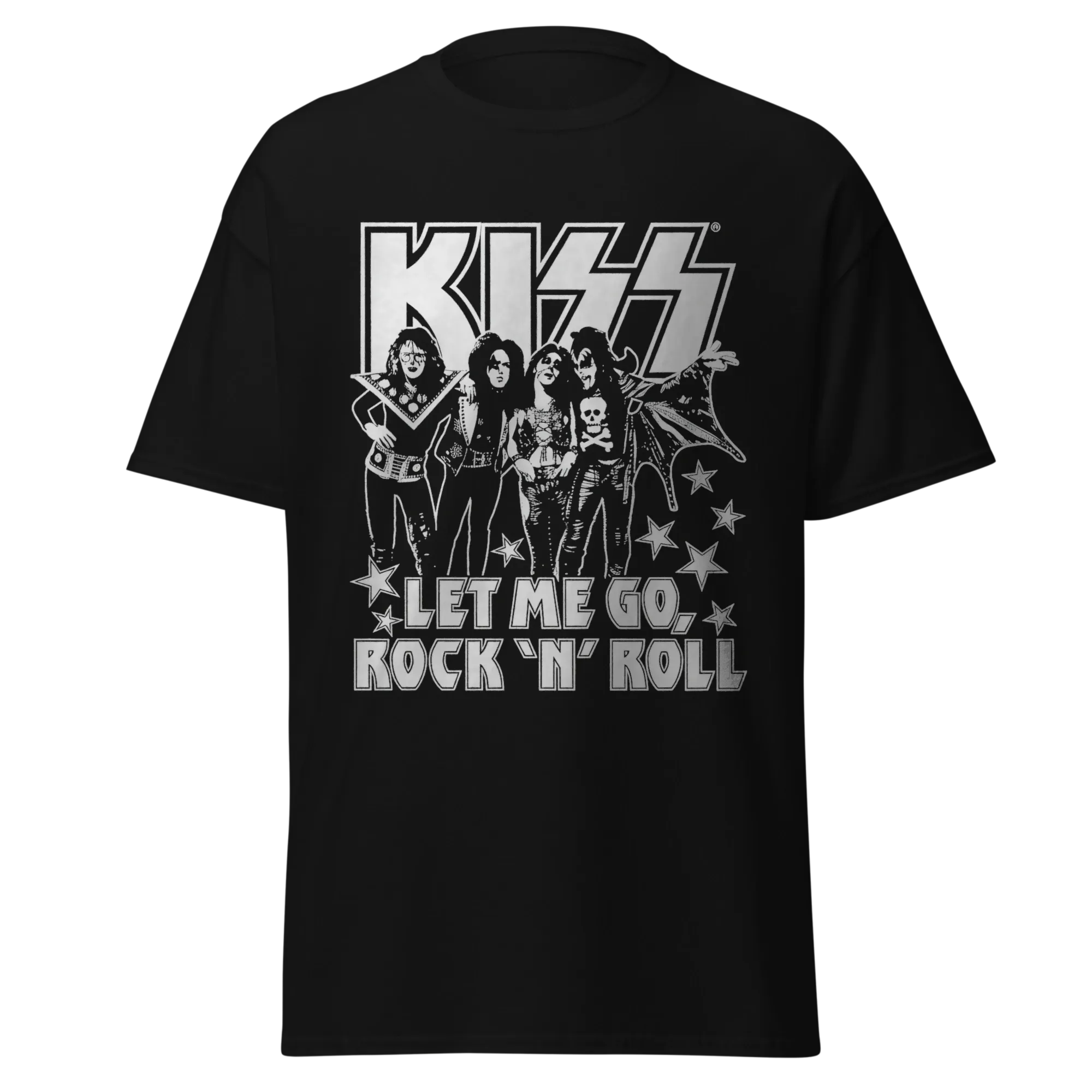 KISS - Let Me Go, Rock 'N' Roll - Vintage Streetwear Tee - Classic Concert Merch