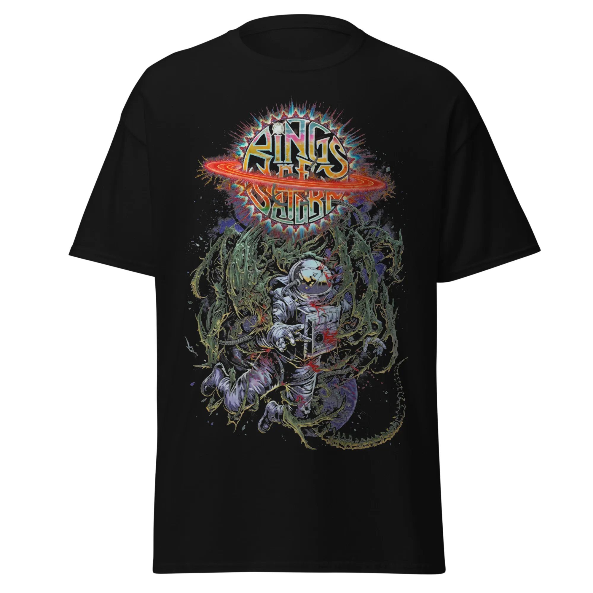 RINGS OF SATURN - ALIEN ABDUCTION - PREMIUM GRAPHIC TEE - VINTAGE STREETWEAR
