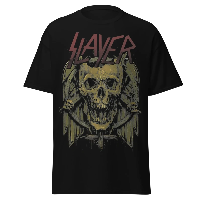 SLAYER - SKULL ICON - PREMIUM GRAPHIC TEE - VINTAGE STREETWEAR