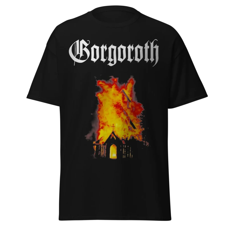 GORGOROTH - CHURCH ABLAZE - VINTAGE STREETWEAR - PREMIUM GRAPHIC TEE