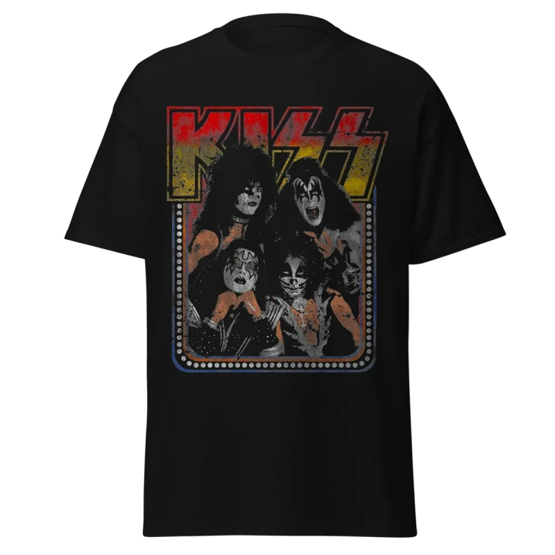 KISS - Iconic Makeup Lineup - Vintage Streetwear - Premium Graphic Tee