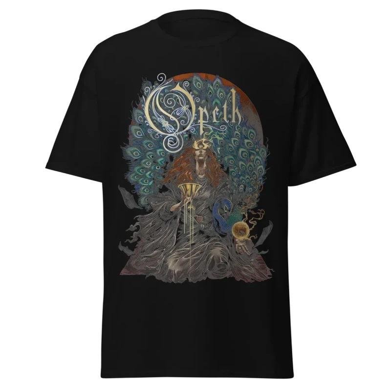 Opeth - Sorceress Peacock Goddess - Premium Graphic Tee - Vintage Streetwear